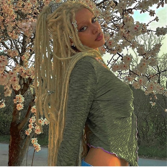 NWT (S) Green Sexy Crop Top Vintage Trendy Cami Shirt Streetwear - Picture 3 of 6